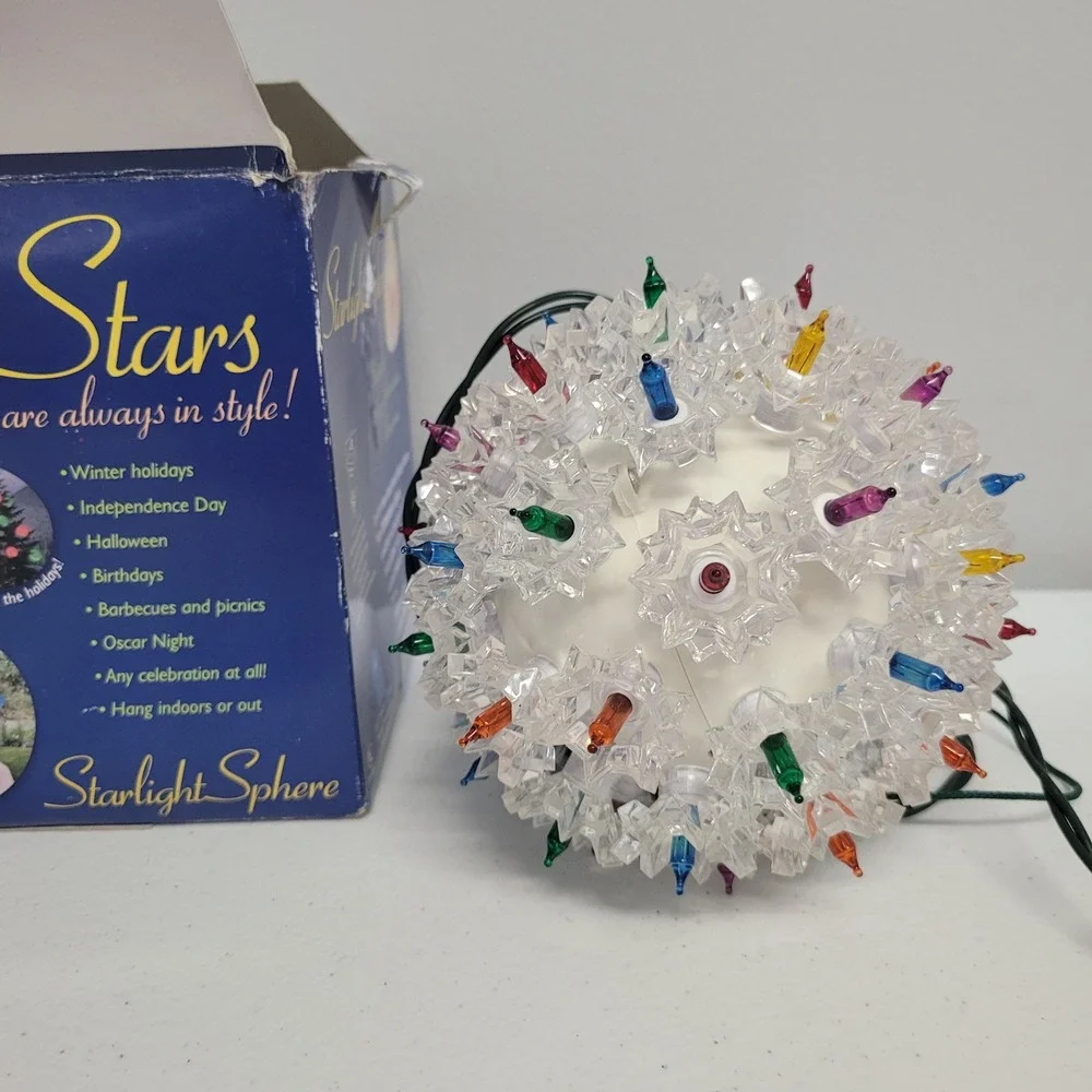 GKI Bethlehem Lighting Starlight Sphere Multi Color 50 Light‎ Indoor Outdoor